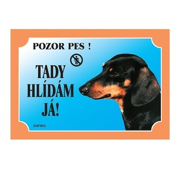 Cedulka Dafiko JEZEVČÍK hladkosrstý tmavý