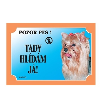 Cedulka Dafiko JORKŠÍRSKÝ TERIÉR