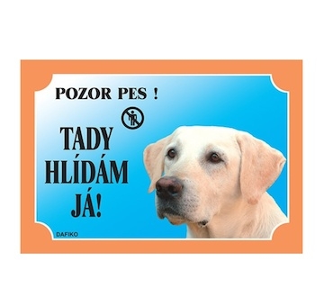 Cedulka Dafiko LABRADOR světlý