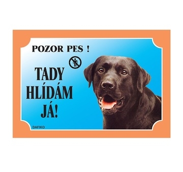 Cedulka Dafiko LABRADOR tmavý