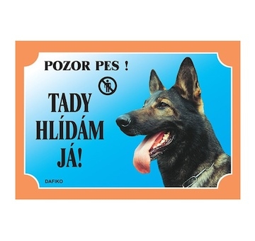 Cedulka Dafiko NĚMECKÝ OVČAK vlkošedý