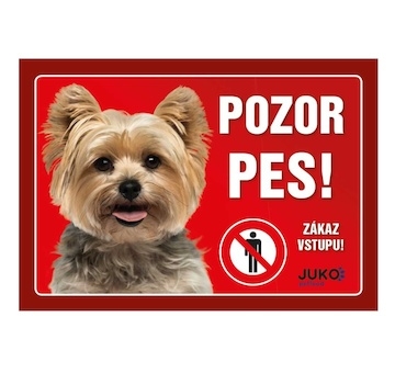 Cedulka Juko JORKŠÍRSKÝ TERIÉR