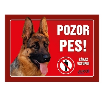 Cedulka Juko NĚMECKÝ OVČÁK