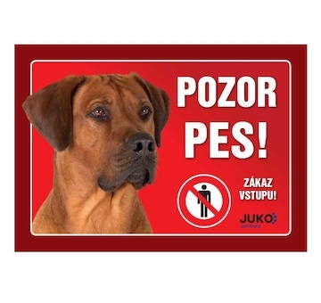 Cedulka Juko RHODÉSKÝ RIDGEBACK