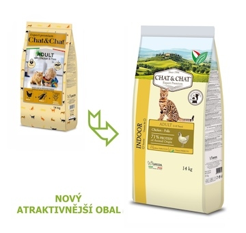 Chat & Chat Adult Indoor Chicken 14 kg