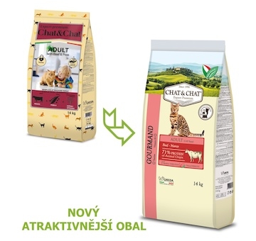 Chat & Chat Expert Adult Gourmand Beef 14 kg
