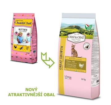 Chat & Chat Great Growth Kitten Chicken 14 kg