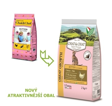 Chat & Chat Great Growth Kitten Chicken 2 kg