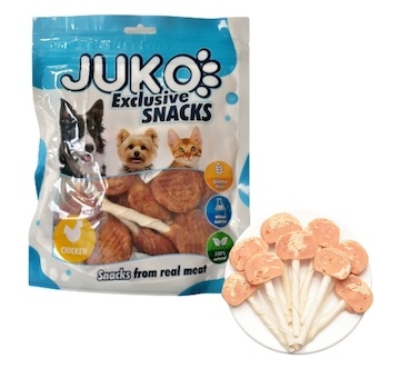 Chicken & Codfish Lollipop JUKO Snacks 250 g