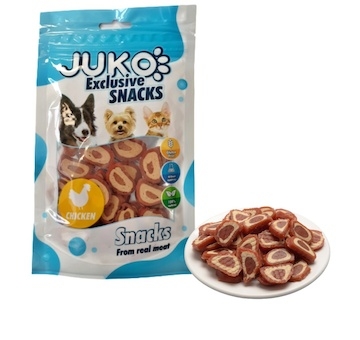 Chicken & Pollock chips JUKO Snacks 70 g