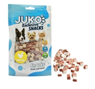Chicken, Liver & Fish Cubes JUKO Snacks 70 g