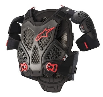 chránič těla A-6, ALPINESTARS (černá antracit/červená, vel. XL/2XL)