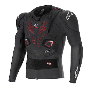 chránič těla BIONIC PRO V3 PLASMA, ALPINESTARS (černá/červená/bílá, vel. XL)