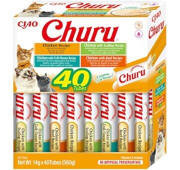 Churu cat masové pyré mix - kuře 560g (BAL.)