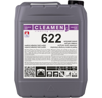 CLEAMEN 622 Nepěnivý alkalický čistič podlah 5kg (strojní mytí)