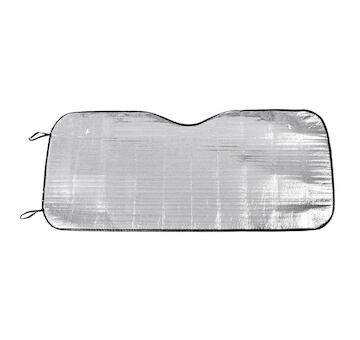 Clona na přední sklo stříbrná - 130x60 cm