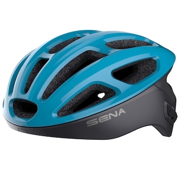 cyklo přilba s headsetem R1, SENA (modrá, vel. L)