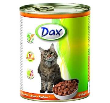 Dax Cat kousky drůbeží, konzerva 830 g
