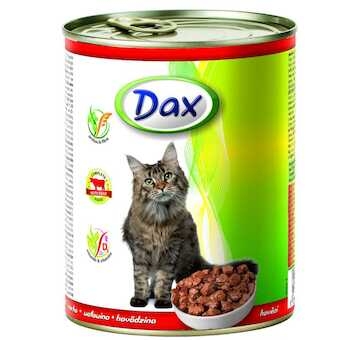 Dax Cat kousky hovězí, konzerva 830 g