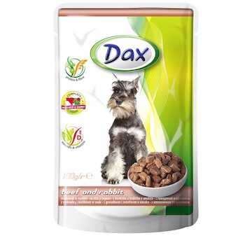 Dax Dog hovězí a králičí, kapsička 100 g 