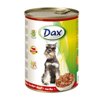 Dax Dog kousky hovězí, konzerva 415 g