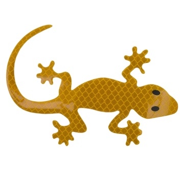 Dekor samolepící GECKO žlutý