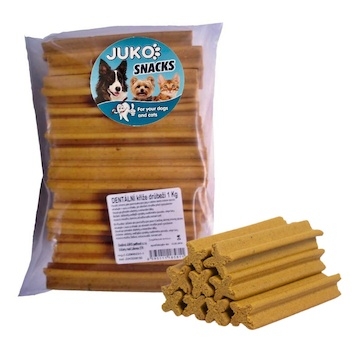 Dentální kříž Drůbeží JUKO Snacks 1 kg (cca 45 ks)