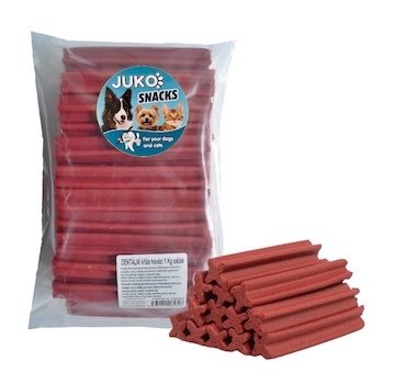 Dentální kříž Hovězí JUKO Snacks 1 kg (cca 47 ks)
