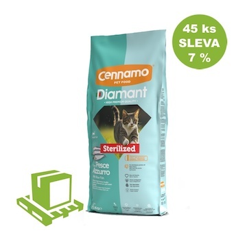 Diamant Cat Micio Sterilised Modrá ryba 15 kg (paleta 45 ks) SLEVA 7 %