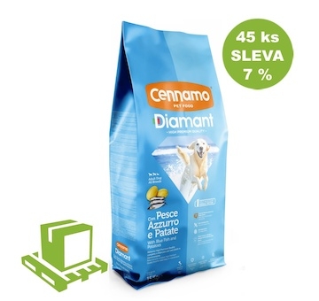 Diamant Dog Adult Modrá ryba a brambory 15 kg (paleta 45 ks) SLEVA 7 %