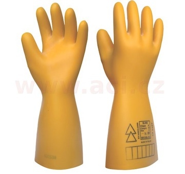 Dielektrické rukavice Elsec 1000V (velikost univerzální)