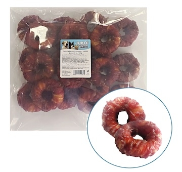 Donut s kachním masem měkký JUKO Snacks 6 cm (20 ks)