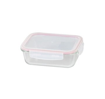 Dóza na potraviny obdélníková skleněná 1000 ml, plastové víko s Clip uzávěrem  – MagicHome