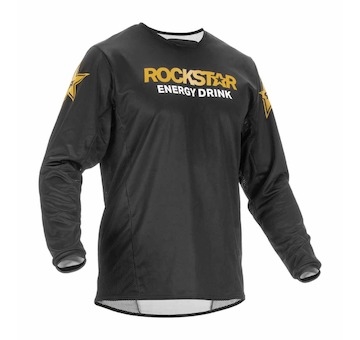 dres KINETIC ROCKSTAR, FLY RACING - USA 2022 (černá/zlatá , vel. S)