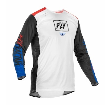 dres LITE, FLY RACING - USA 2022 (červená/bílá/modrá , vel. 2XL)