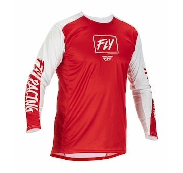 dres LITE, FLY RACING - USA 2022 (červená/bílá , vel. 2XL)
