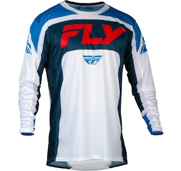 dres LITE, FLY RACING - USA 2024 (červená/bílá/modrá, vel. L)
