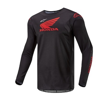 dres RACER ICONIC HONDA kolekce, ALPINESTARS (černá/červená, vel. 2XL)