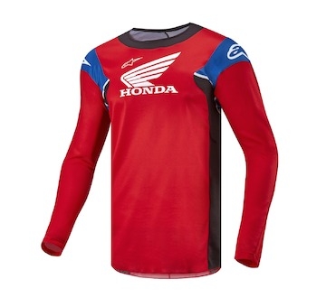 dres RACER ICONIC HONDA kolekce, ALPINESTARS (červená/černá/modrá/bílá, vel. S)