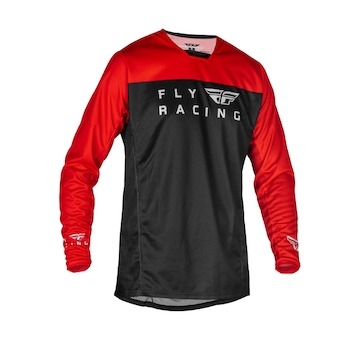 dres RADIUM, FLY RACING - USA (červená/černá/šedá, vel. S)