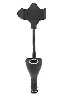 Držák telefonu do zásuvky SPRING 20cm 2xUSB