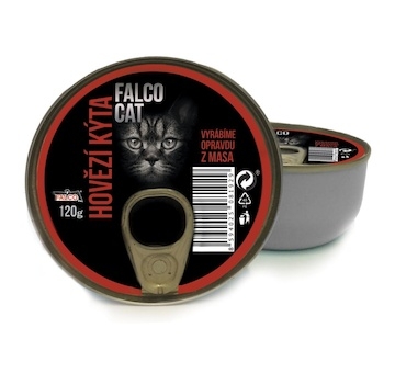 FALCO CAT hovězí kýta, konzerva 120 g