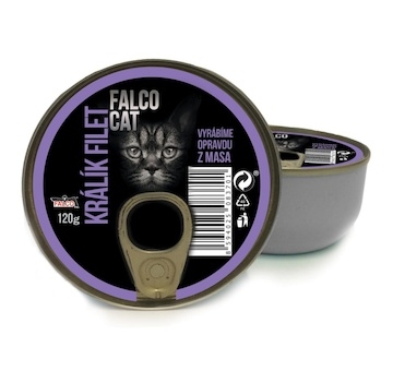 FALCO CAT králík filet, konzerva 120 g