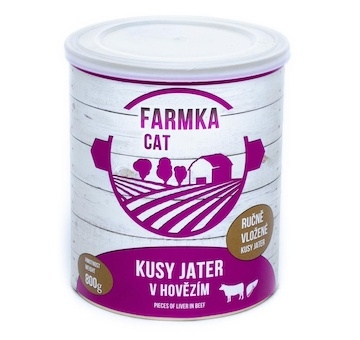 FARMKA Cat s játry, konzerva 800 g