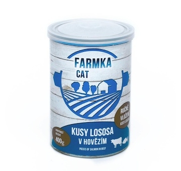 FARMKA Cat s lososem, konzerva 400 g