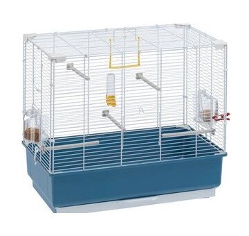 Ferplast střední klec pro ptáky s výbavou REKORD 4 modrá 59x33x57cm