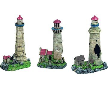 FLAMINGO akvarijní dekorace  LIGHTHOUSE WITH HOUSE