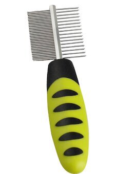 FLAMINGO kartáč pro hlodavce COMB WITH HANDLE DOUBLE
