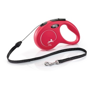 Flexi New Classic lanko M 5 m (20 kg) červená