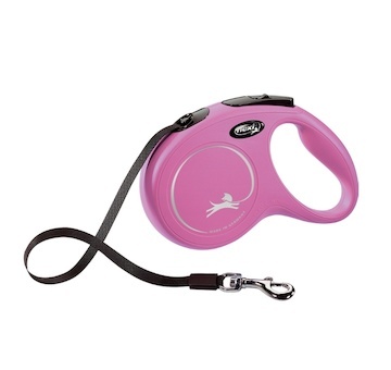 Flexi New Classic pásek M 5 m (25 kg) růžová